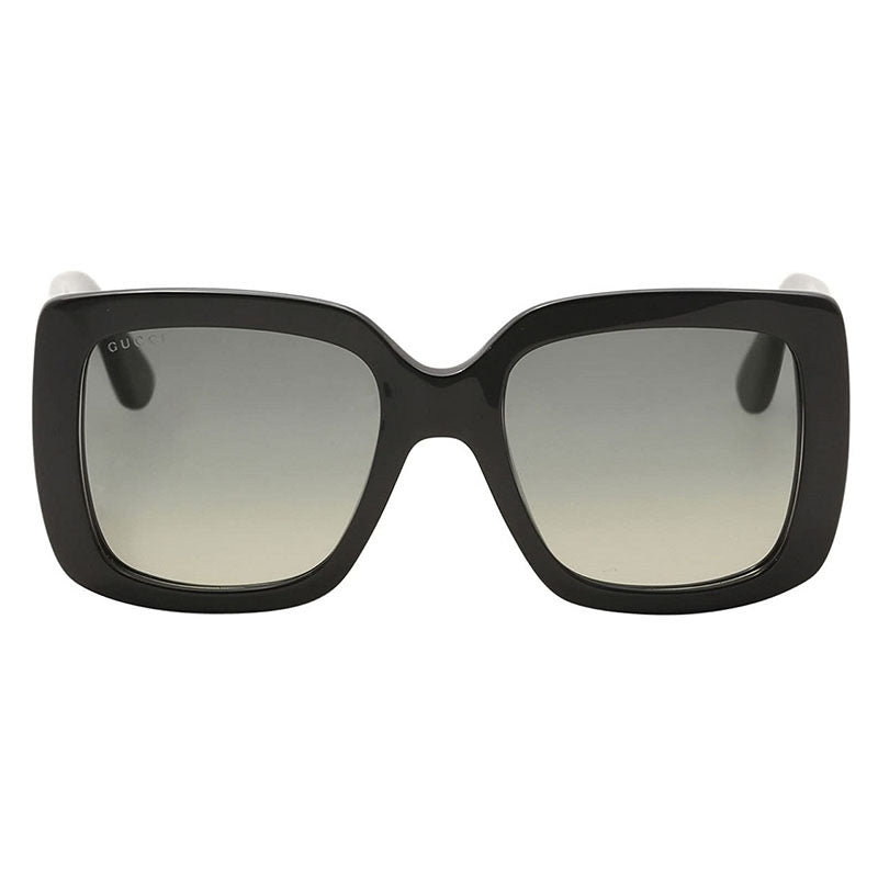 Gucci Sunglasses Square Full Rim, Black Frame and Grey Gradient Lens GG0141SN001