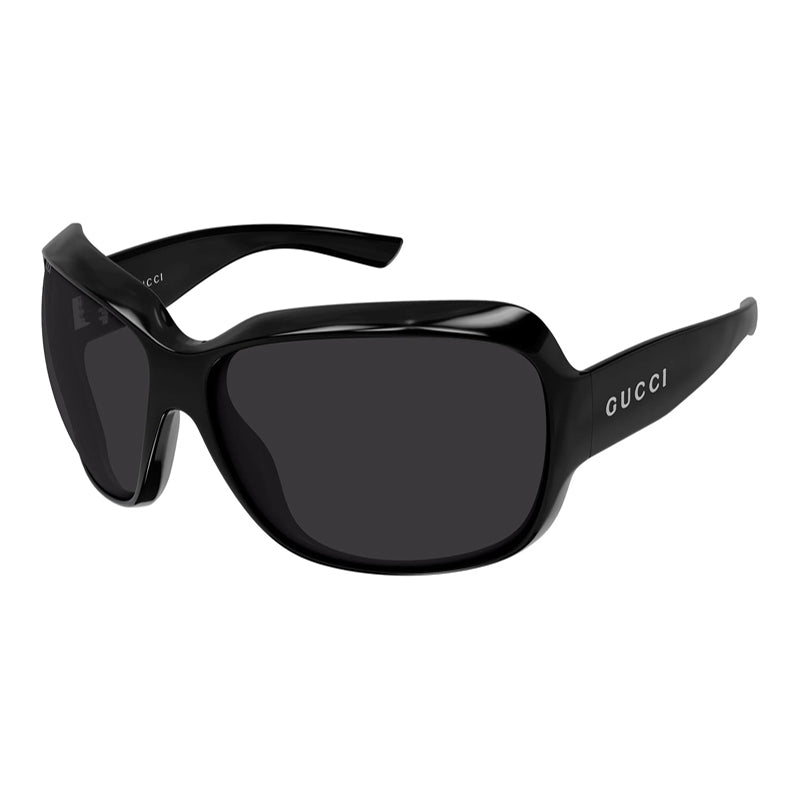 Gucci Gucci Sunglasses Rectangle Full Rim, Shiny Transparent Beige Frame and Beige Lens GG2176S006