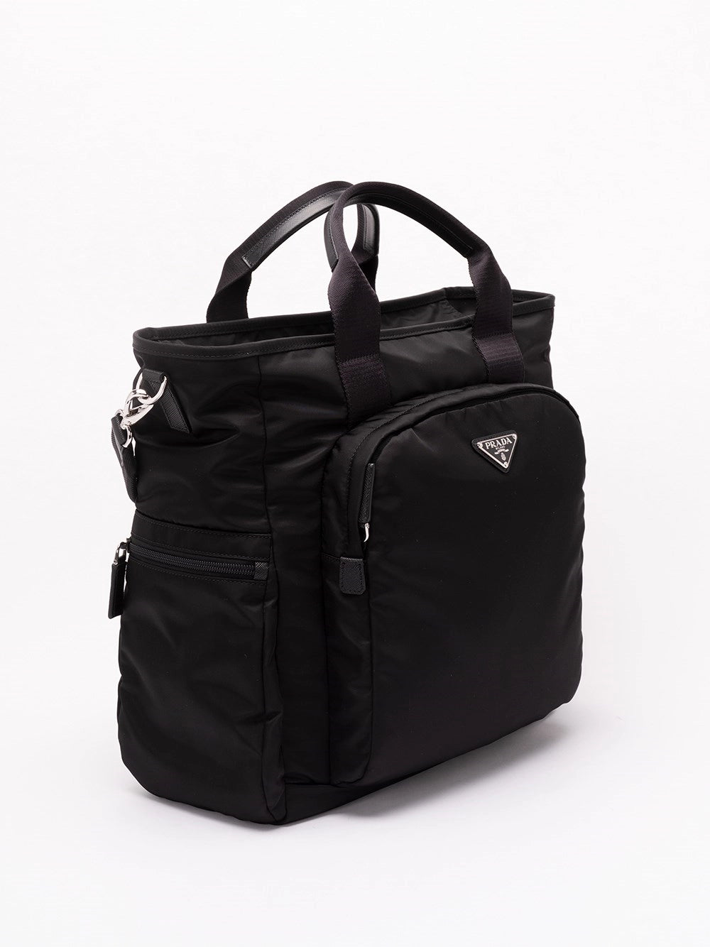 Prada Men Re-Nylon And Saffiano Leather Shoulder Bag
