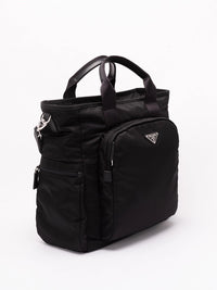 Prada Men Re-Nylon And Saffiano Leather Shoulder Bag