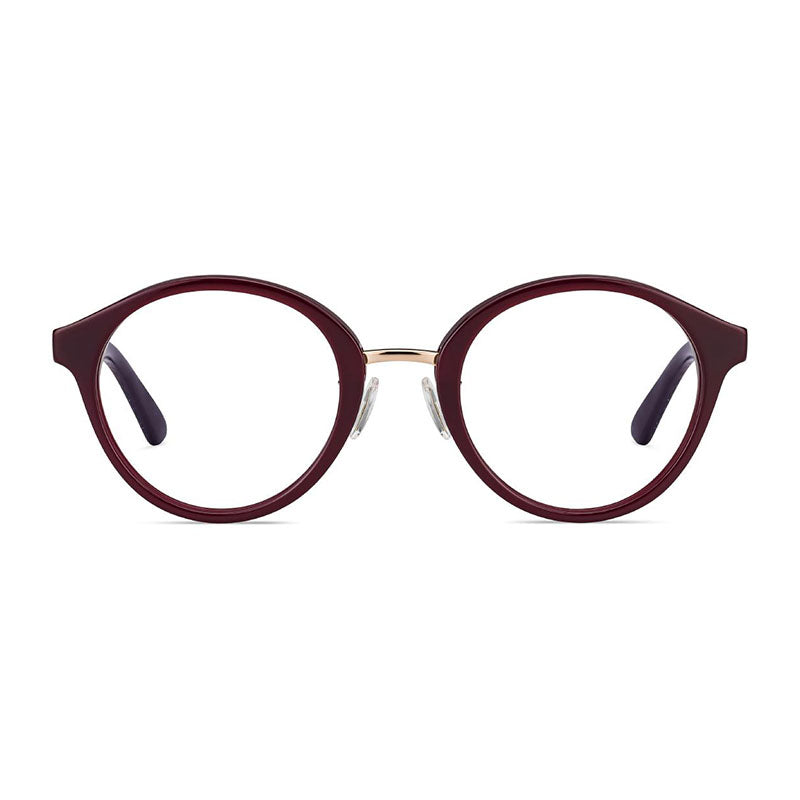 Jimmy Choo Eyeglasses Round Full Rim, Havana with Glitter Frame and Clear Demo Lens Lens JC197/F0OCY00
