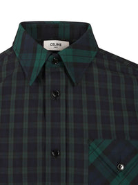 Celine Celine Men Checked Cotton Shirt