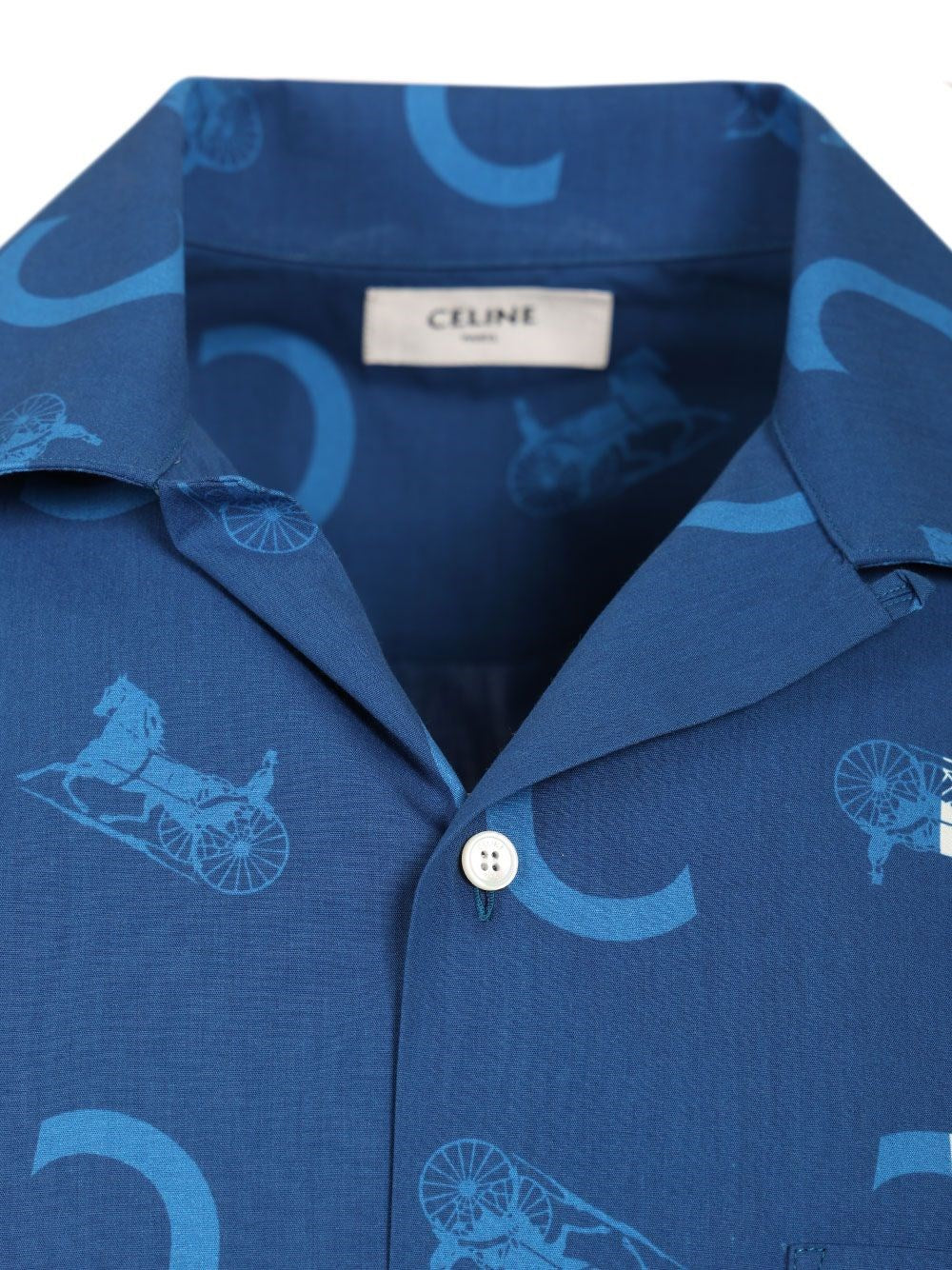 Celine Celine Men Cotton Bowling Shirt