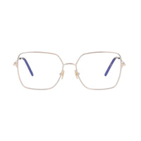 Tom Ford Eyeglasses Square Full Rim, Shiny Rose Gold Frame and Clear/Blue Light Block Lenses Lens FT5739-B028