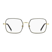 Marc Jacobs Eyeglasses Rectangle Full Rim, Gold/Black Frame and Clear Demo Lenses Lens MARC5070RHL00