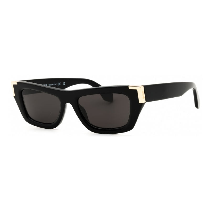 Palm Angels Sunglasses Cat Eye Full Rim, Black Frame and Dark Grey Lens PERI10KMALIBU1007