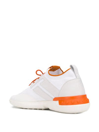 Tods Mesh and Leather Low-Top Sneakers with Contrast Laces