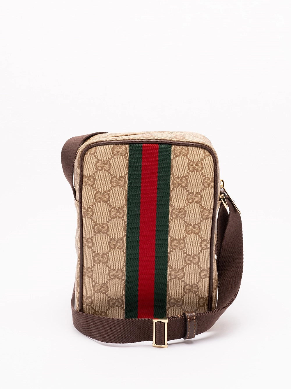 Gucci Men `Gg Coated Web` Crossbody Bag