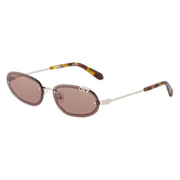 Off-White Sunglasses Oval Rimless, Gold Frame and Dark Grey Lens OERI13MMIAMI7607