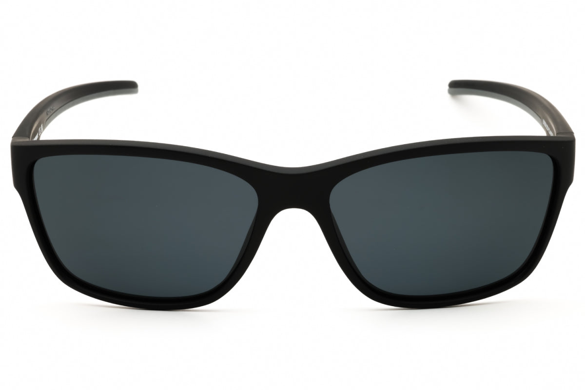 BMW BMW Sunglasses Rectangle Full Rim, Matte Black Frame and Smoke Polarized Lens BS003602D