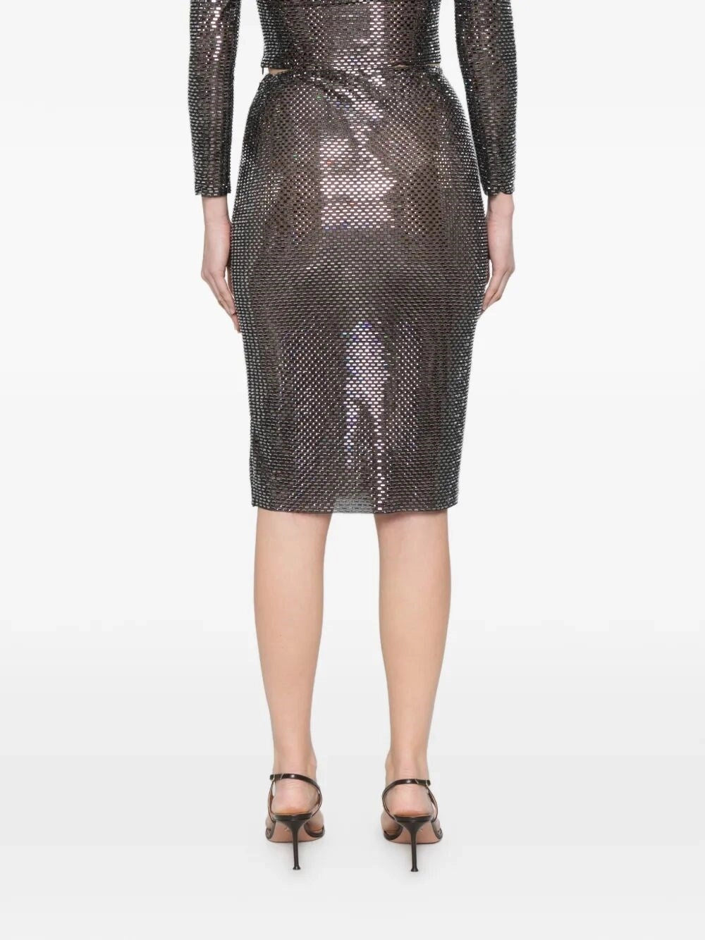 Self-portrait Self-Portrait Women Rhinestone Midi Skirt
