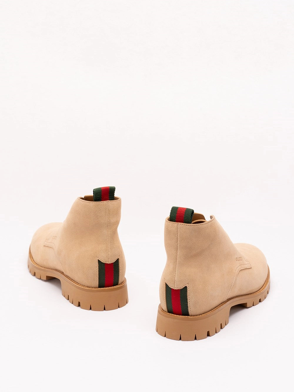 Gucci Gucci Men Lace-Up Ankle Boot With Web