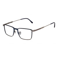 Lacoste Eyeglasses Rectangle Full Rim, Semimatte Blue Frame and Clear Demo Lenses Lens L2285E400