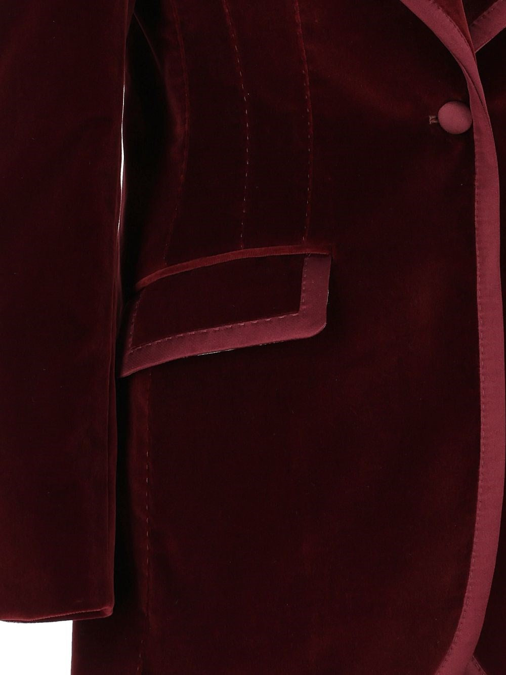 Dolce & Gabbana Women Turlington Single-Breasted Velvet Jacket