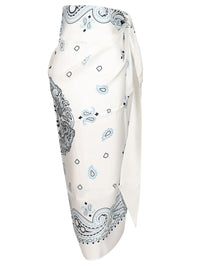 Ferragamo Women Arabesque Print Silk Sarong