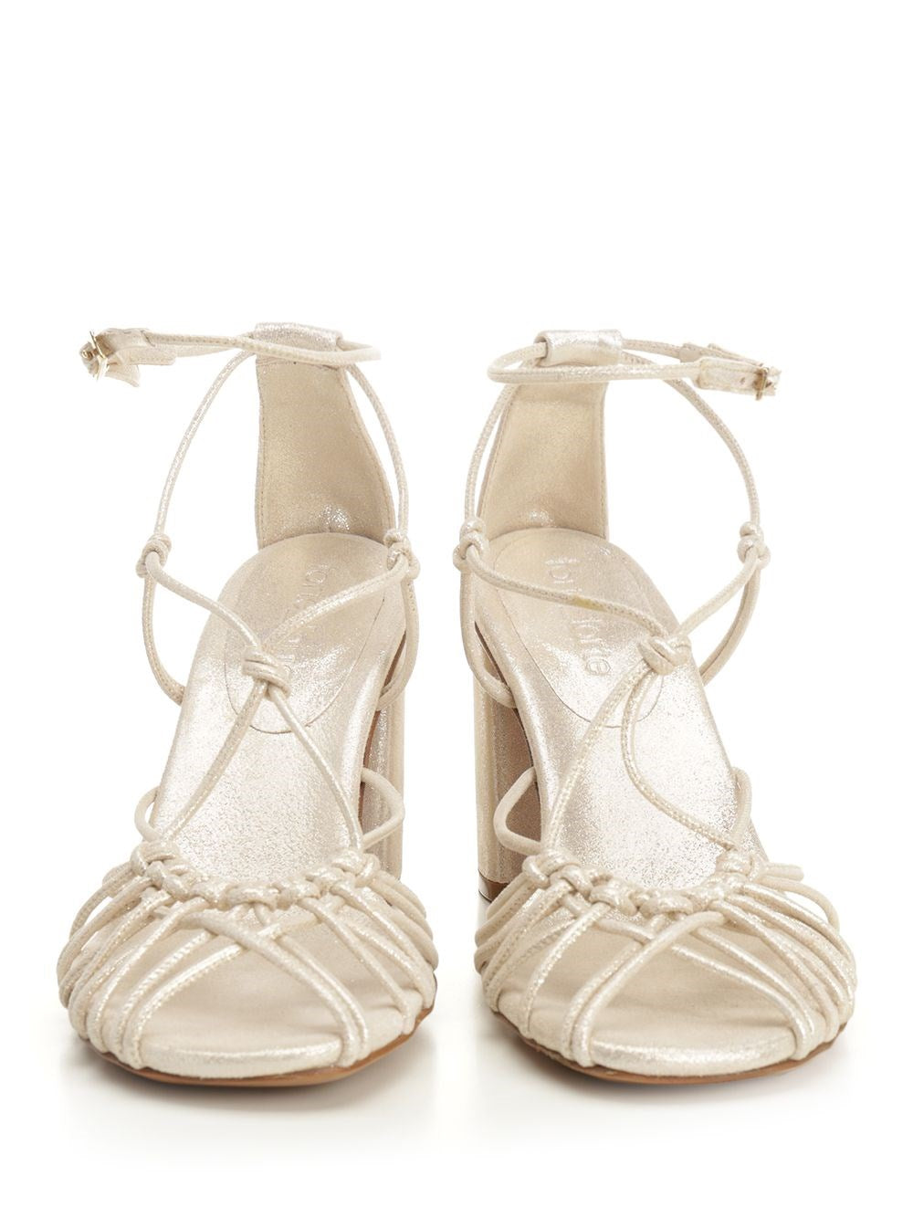 Forte_Forte Women High-Heeled Sandals In Laminated Leather