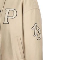 Prada Prada Padded Leather Varsity Jacket Women