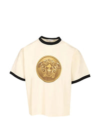 Versace Versace Men Cotton Jersey T-Shirt With Print