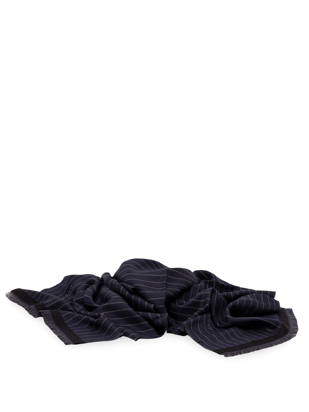 Gucci Gucci Men Gucci Pinstripe Wool Silk Scarf