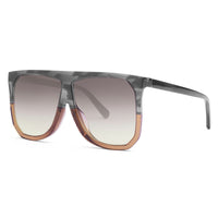 Loewe Sunglasses Square Full Rim, Red/Grey Frame and Grey Gradient Lens LW40001F68B