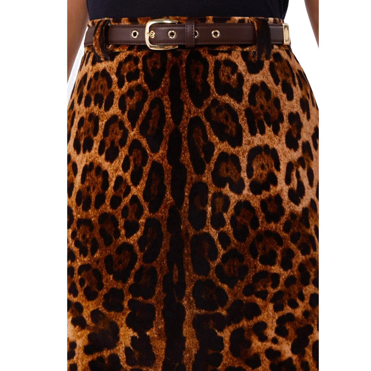Max Mara Studio Max Mara Studio Leopard Falange Skirt Women