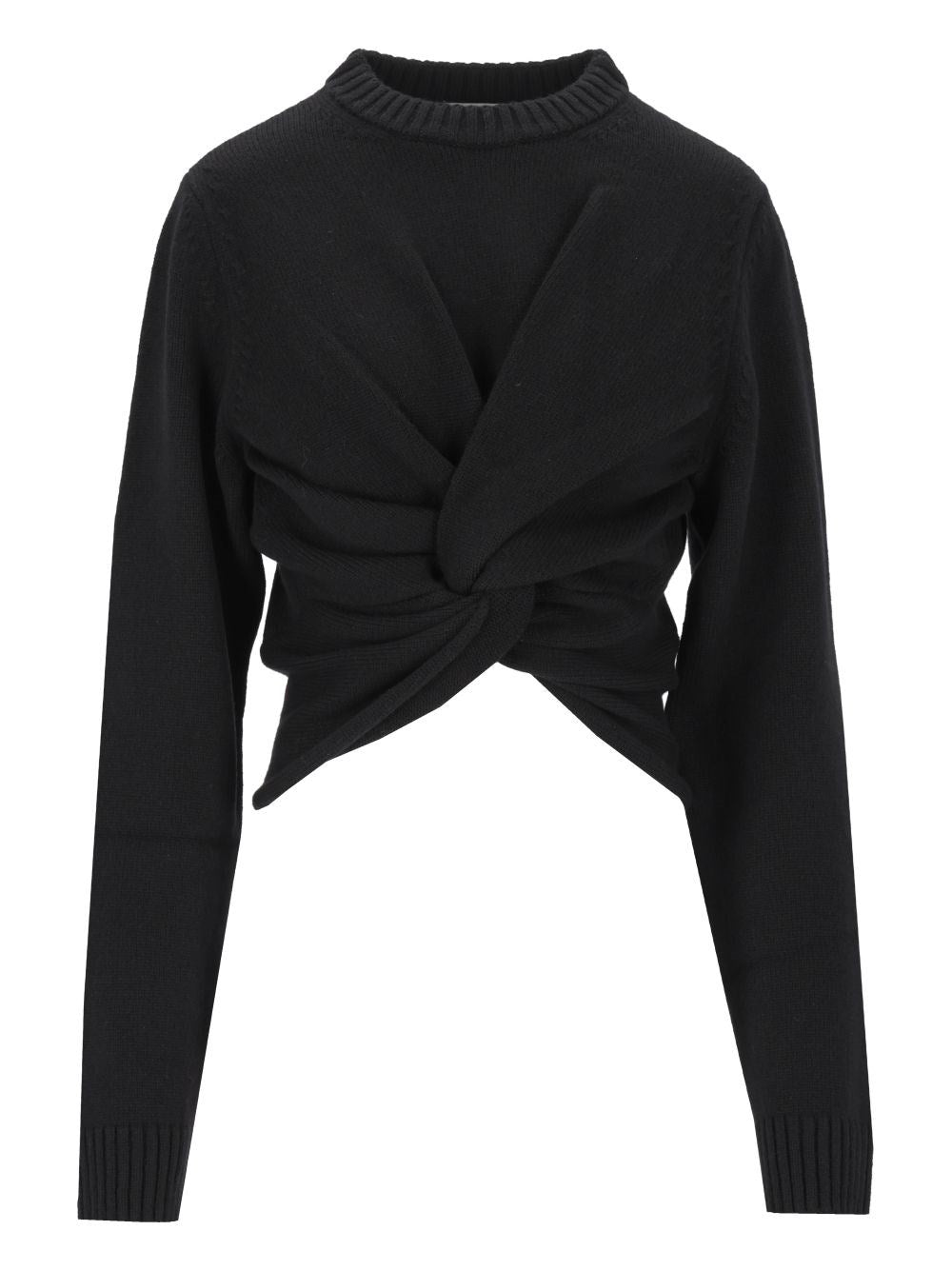 Balenciaga Women Sweater With A Knotted Waist