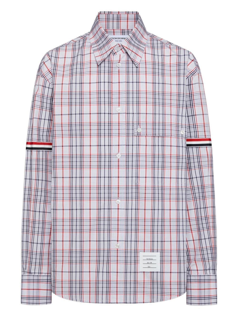 Thom Browne Men Oversized Cotton Poplin Shirt