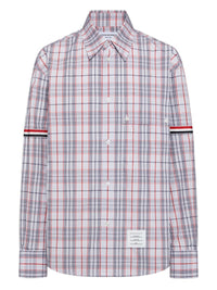 Thom Browne Men Oversized Cotton Poplin Shirt
