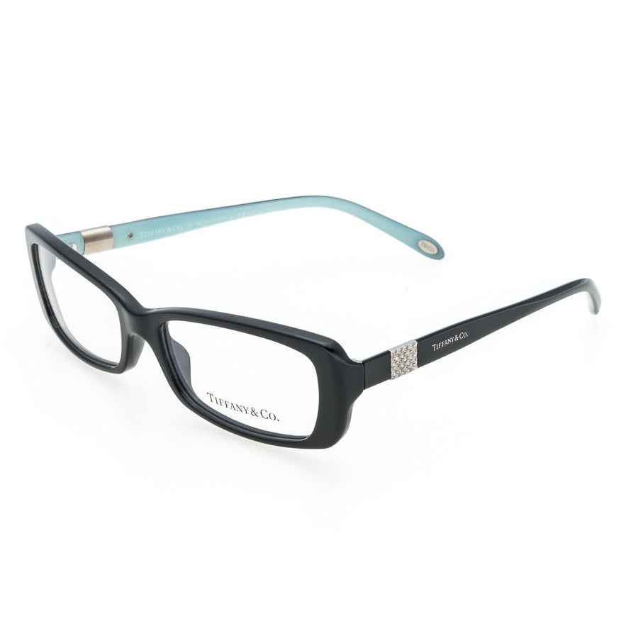 Tiffany & Co. Tiffany & Co. Eyeglasses Rectangle Full Rim, Black Frame and Clear Demo Lenses Lens TF2070-B8001