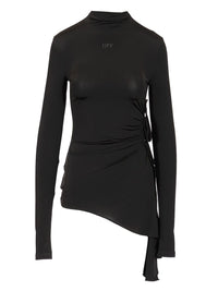Off-White Women Long Sleeve Draped Top