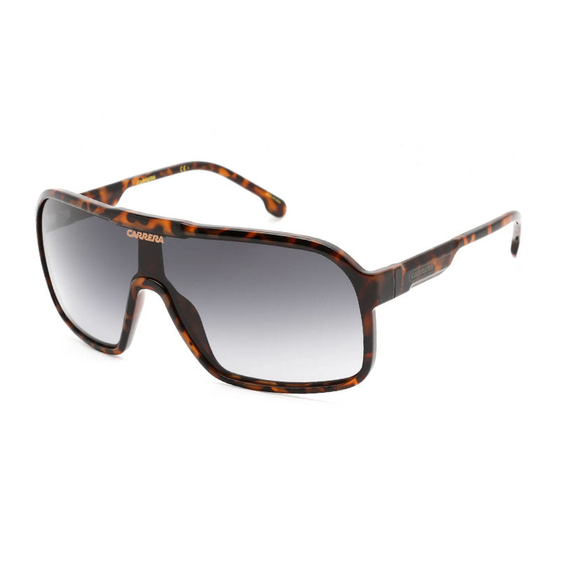 Carrera Carrera Sunglasses Shield Full Rim, Havana Frame and Grey Gradient Lens CARRERA1046/S00869O