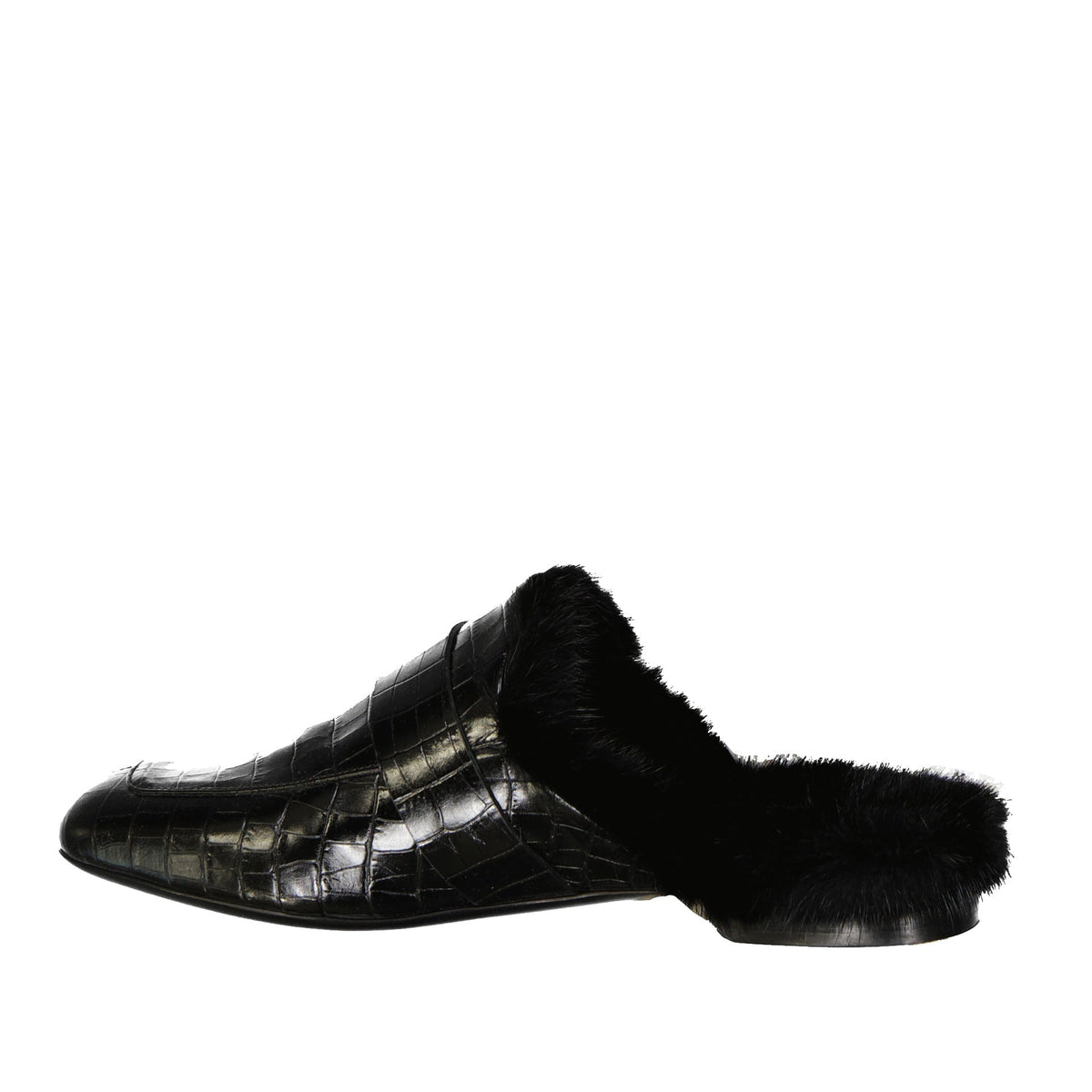 Eleventy Eleventy Leather Fur Mules Women