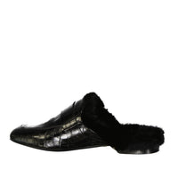 Eleventy Eleventy Leather Fur Mules Women