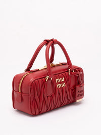 Miu Miu Women `Arcadie` Matelassé Nappa Leather Bag
