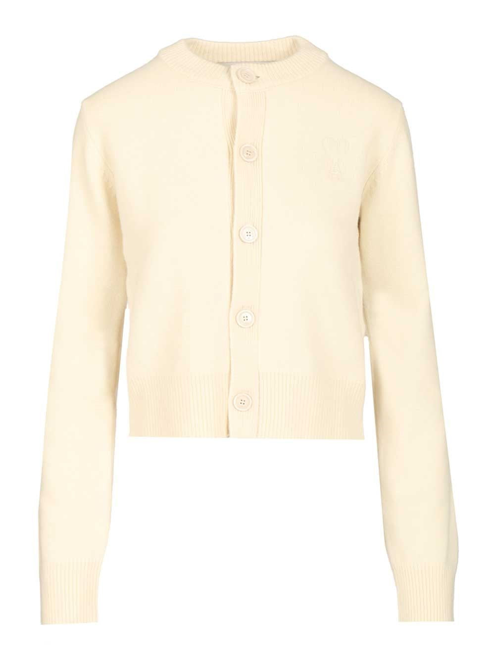 Ami Women Crew Neck Cardigan