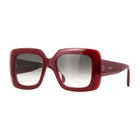 Celine Sunglasses Square Full Rim, Shiny Orange Frame and Brown Gradient Lens CL40263I42F