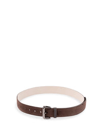 Brunello cucinelli Brunello Cucinelli Women Suede Belt With Monili