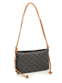 Celine Women Trio Flap Triomphe Canvas