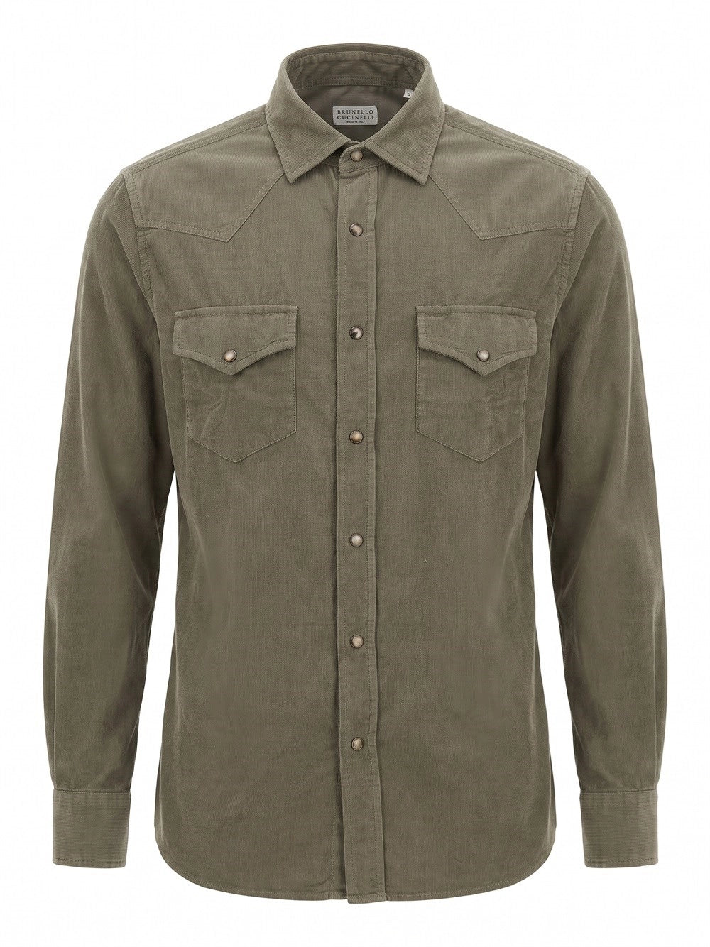 Brunello Cucinelli Men Corduroy Shirt