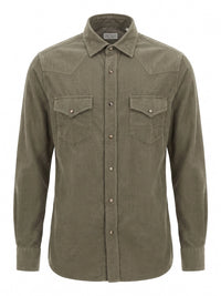 Brunello Cucinelli Men Corduroy Shirt