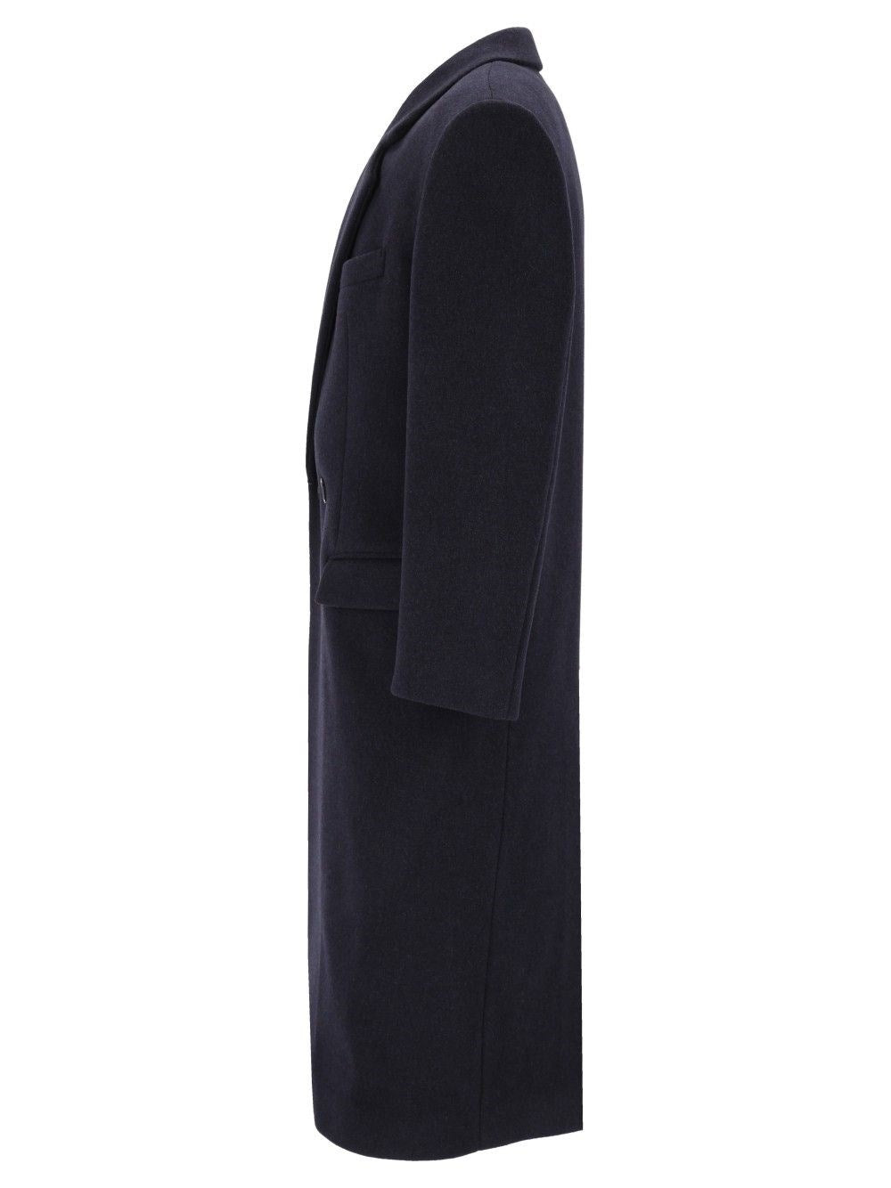 Saint Laurent Men Double-Breasted Coat