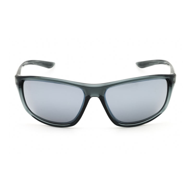 Nike Sunglasses Rectangle Full Rim, Dark Grey Frame and Grey Silver Flash Lens NIKEADRENALINEEV1112021
