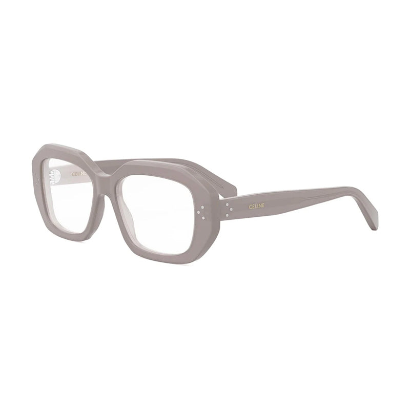 Celine Celine Eyeglasses Rectangle Full Rim, Gloss Brown Frame and Clear Demo Lenses Lens CL50156I045