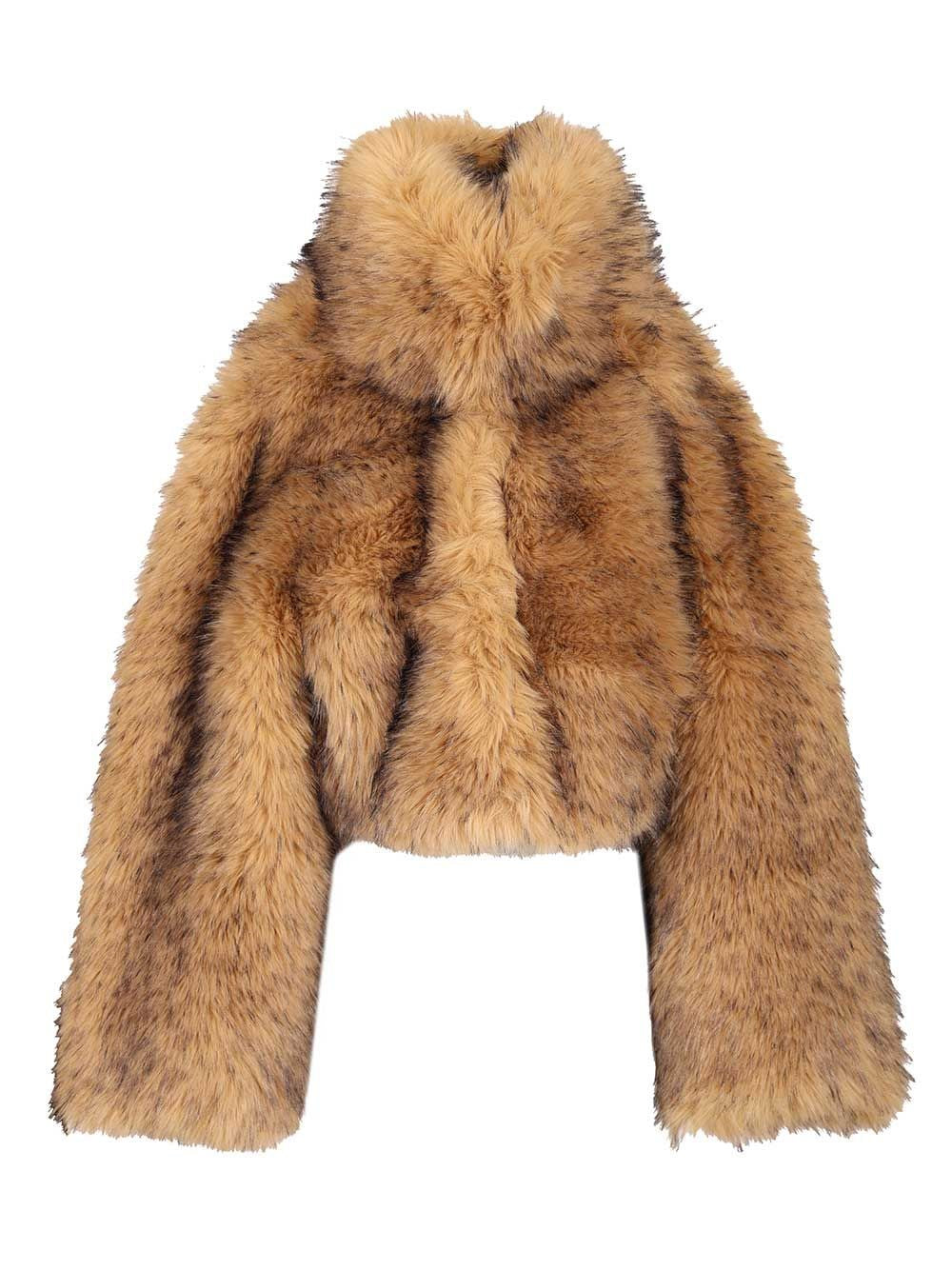 Rotate Women Short Fur Jacket