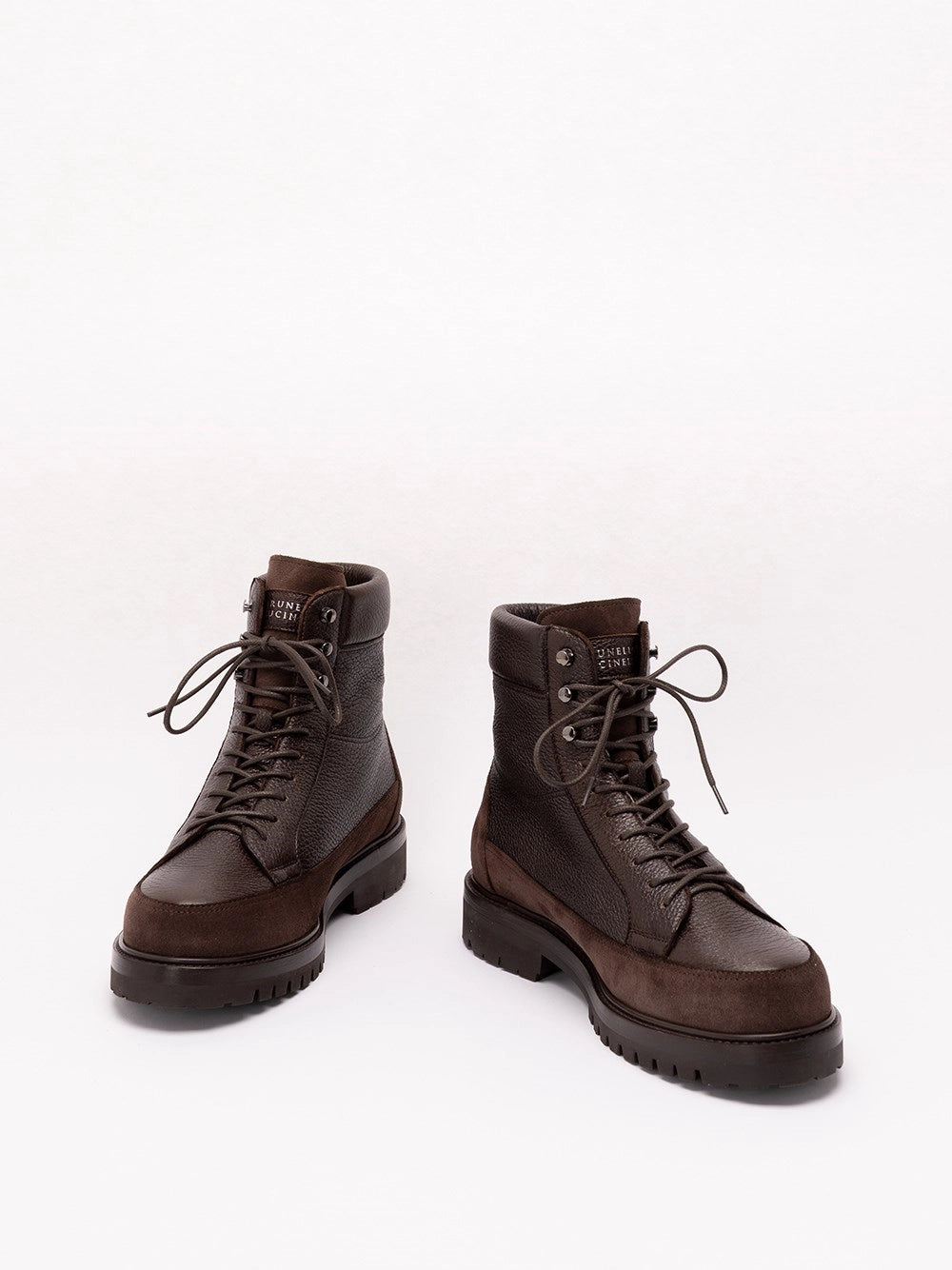 Brunello Cucinelli Men Leather Explorer Boots