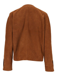 Saint Laurent Women Short Suede Jacket