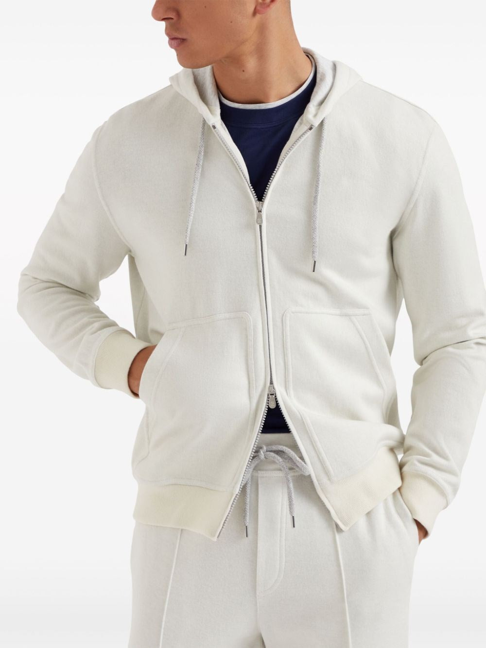 Brunello Cucinelli Men Hooded Sweatshirt With Zipper
