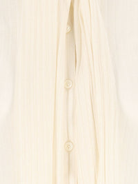 Toteme Women Ribbed Bow Blouse