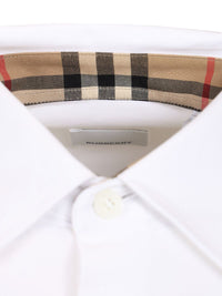 Burberry Burberry Men Slim Fit Shirt In Stretch Cotton