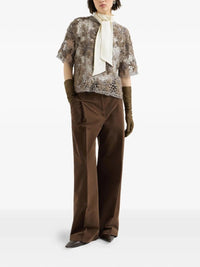 Brunello cucinelli Brunello Cucinelli Women Mock Neck T-Shirt With Monili